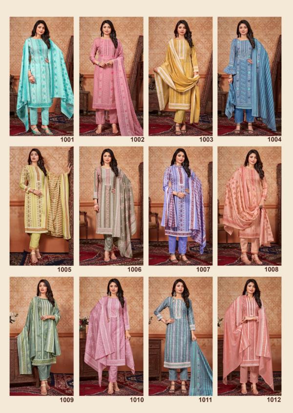 Skt Sanah Khadi Print Cotton Dress Material Collection